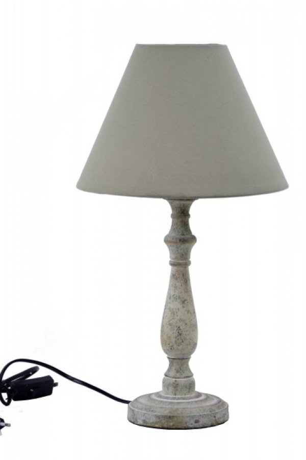 Stolná lampa s patinou béžový sirma 44cm