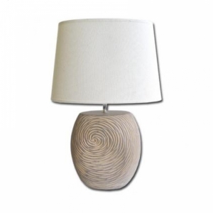 Stolná lampa s vyrezávaným podstavcom 53cm