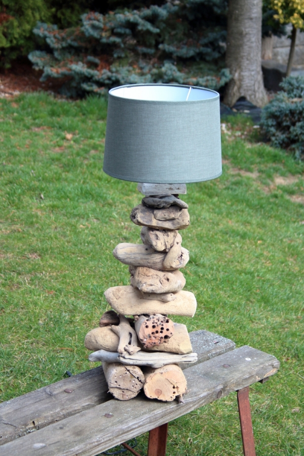 Stolná lampa z náplavového dreva 60cm