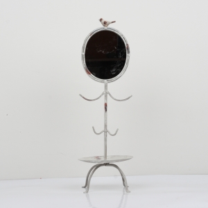 Stolné zrkadlo  s vešiakom na šperky 52cm