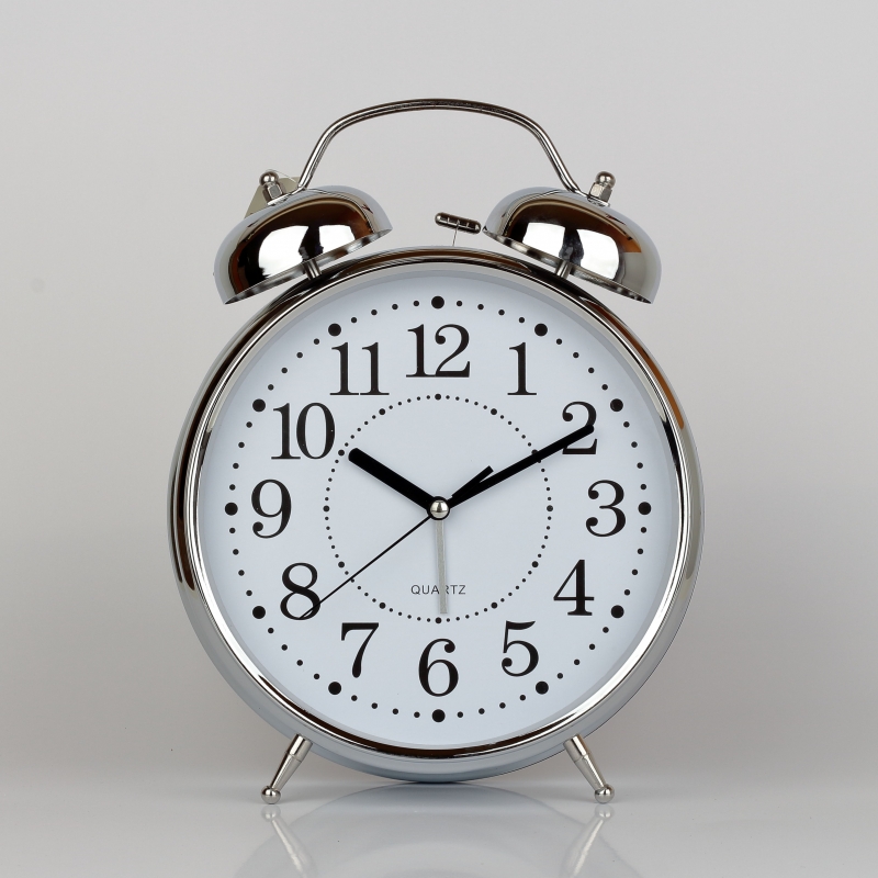 Strieborné stolné hodiny / budík 23x8x30cm