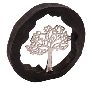 Strom života dekorácie v kruhovom podstavci 15x3x15cm