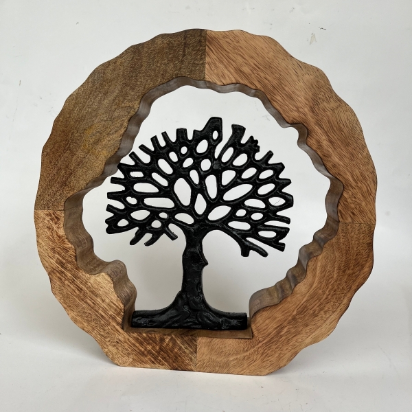 Strom života vsadený do mangovej obruče 30cm