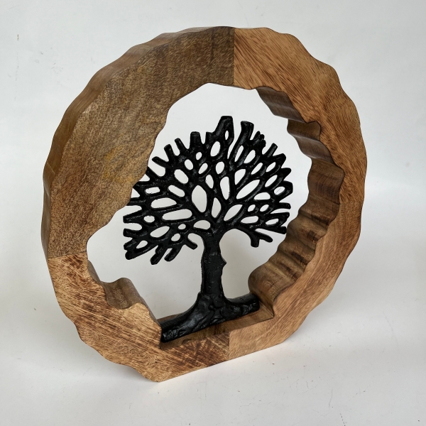 Strom života vsadený do mangovej obruče 30cm