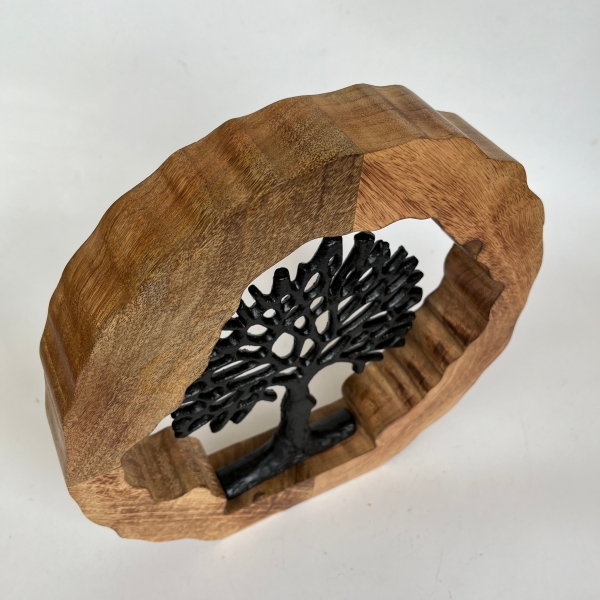 Strom života vsadený do mangovej obruče 30cm
