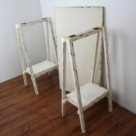 Stôl na kvety olúpaný vzhľad 80 × 42 × 70 cm