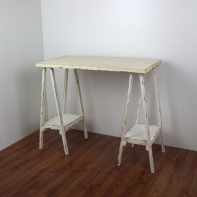 Stôl na kvety olúpaný vzhľad 80 × 42 × 70 cm