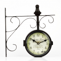 Štýlové hodiny Bistro Leon obojstranné