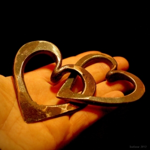 Svadobný dar - kované srdce