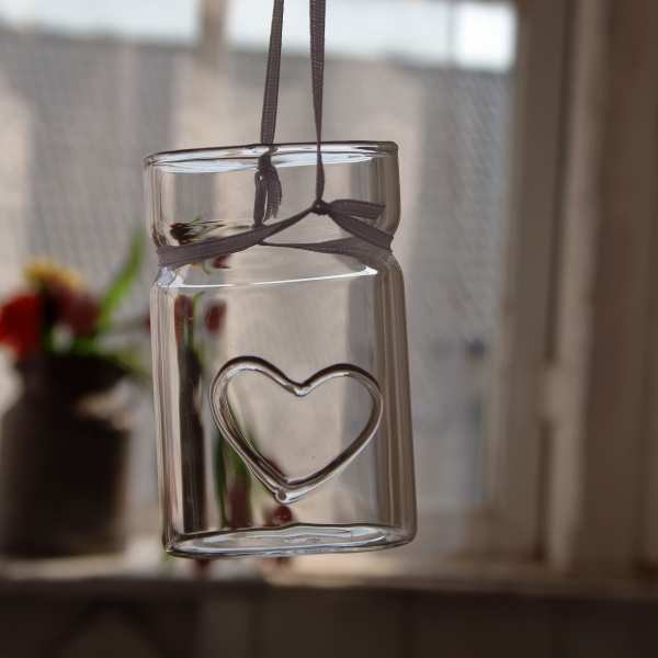 Svadobné dekorácie svietnik na čajovú sviečku 9cm