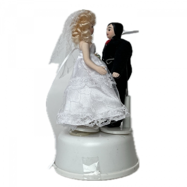 Svadobná dekorácia ženích a nevesta 15 cm