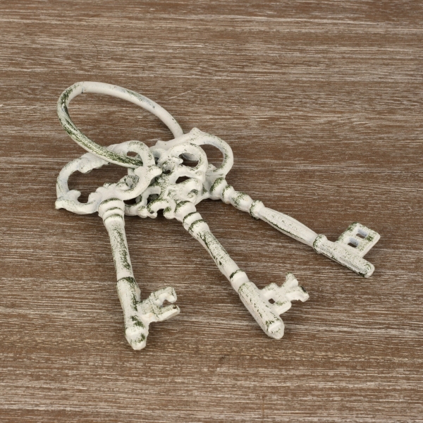 Zväzok dekoratívnych liatinových kľúčov 12cm