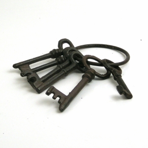Zväzok kľúčov z kovu 19cm