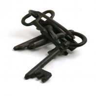 Zväzok kľúčov z kovu 19cm