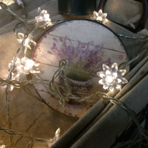 Svetelný LED reťaz kvety 230cm / 40ks