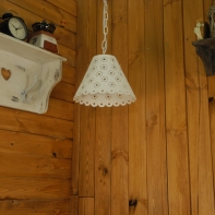 Svetlo nad jedálenský stôl motív kytička 22x16cm