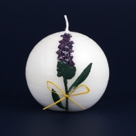 Sviece levanduľa 9x9cm