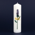 Sviece levanduľa valec 6x22cm