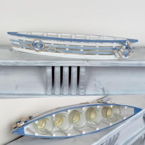 Svietnik v tvare loďky 52x10x8cm