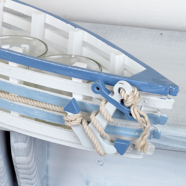 Svietnik v tvare loďky 52x10x8cm