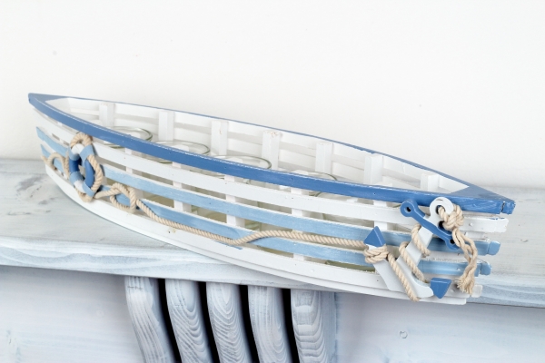 Svietnik v tvare loďky 52x10x8cm