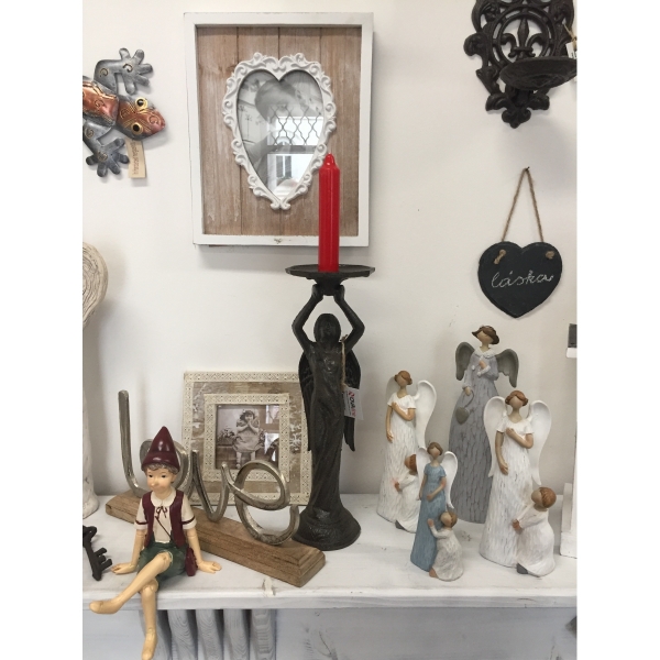 Svietnik anjel 12×37×12cm