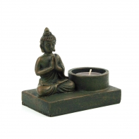 Svietnik Budha (sada 2ks) polyresin 7x11cm