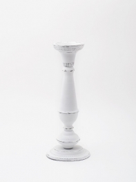 Svietnik kovový biely 40cm