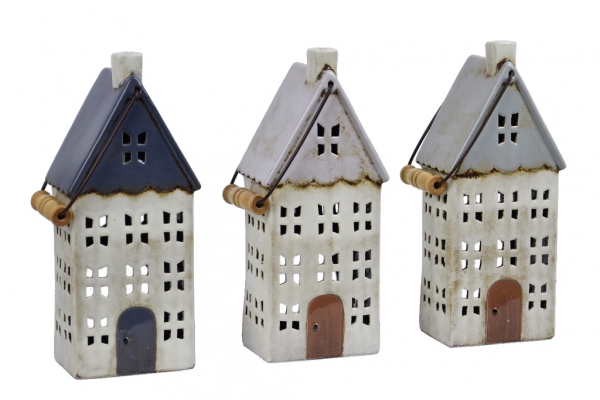 Svietnik na čajovú sviečku domček typ C