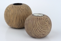 Svietnik na čajovú sviečku guľa 10cm