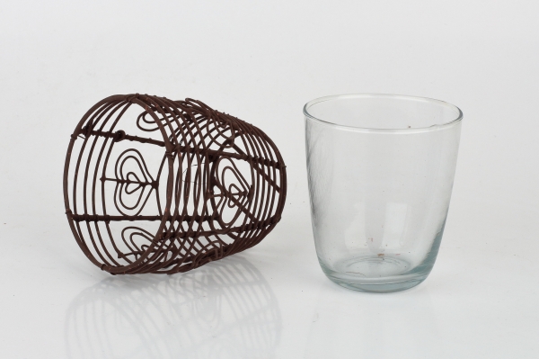 Svietnik na čajovú sviečku srdce 9cm