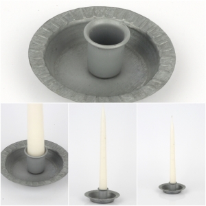 Svietnik na jednu sviečku zinok 9cm