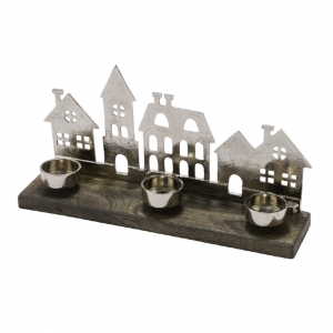 Svietnik na vianočný stôl 31x7, 5x16cm