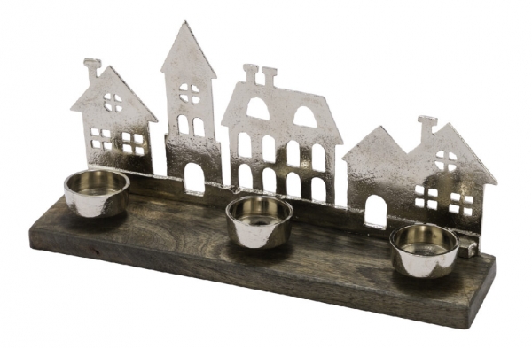 Svietnik na vianočný stôl 31x7, 5x16cm