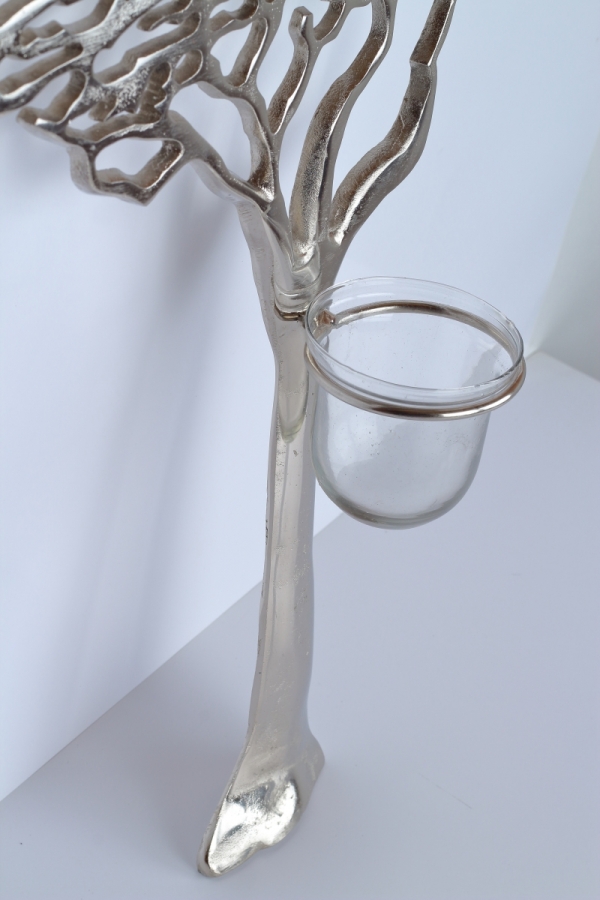 Svietnik nástenný strom 64x62cm