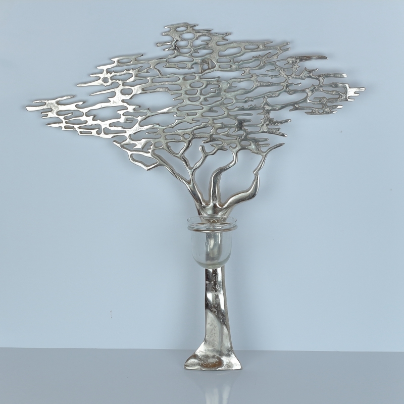 Svietnik nástenný strom 64x62cm