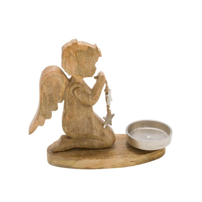 Svietnik s anjelom 23x20,5 cm