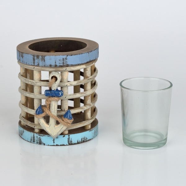 Svietnik s kotvou 9x9x18cm