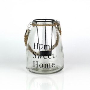 Svietnik sklo L čierny text