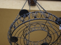 Svietnik veniec tmavo hnedý