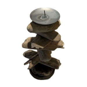 Svietnik z naplaveného dreva 28 cm