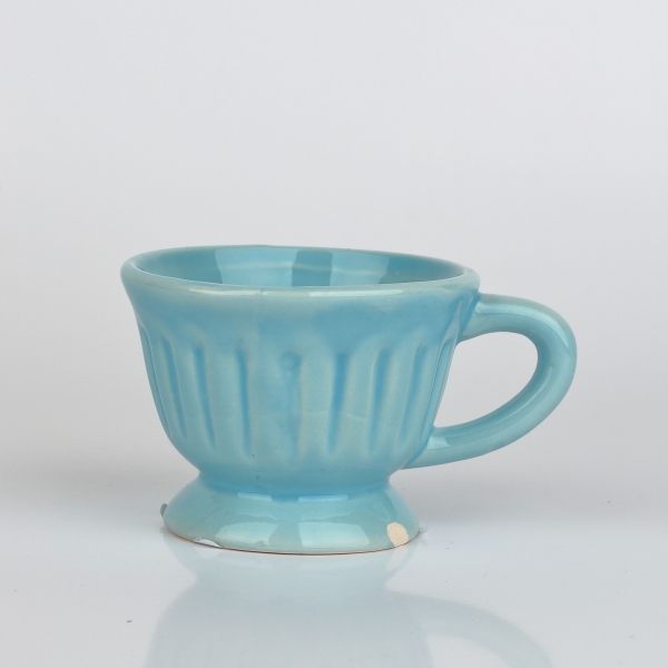 Sviečka v modrom hrnčeku 9x8x6cm