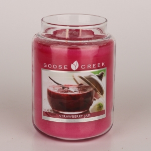 Sviečka v skle jahodová marmeláda Goose Creek 680g