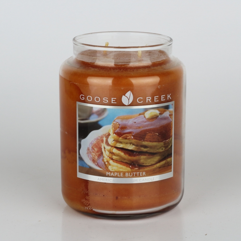 Sviečka v skle javorové maslo Goose Creek 680g