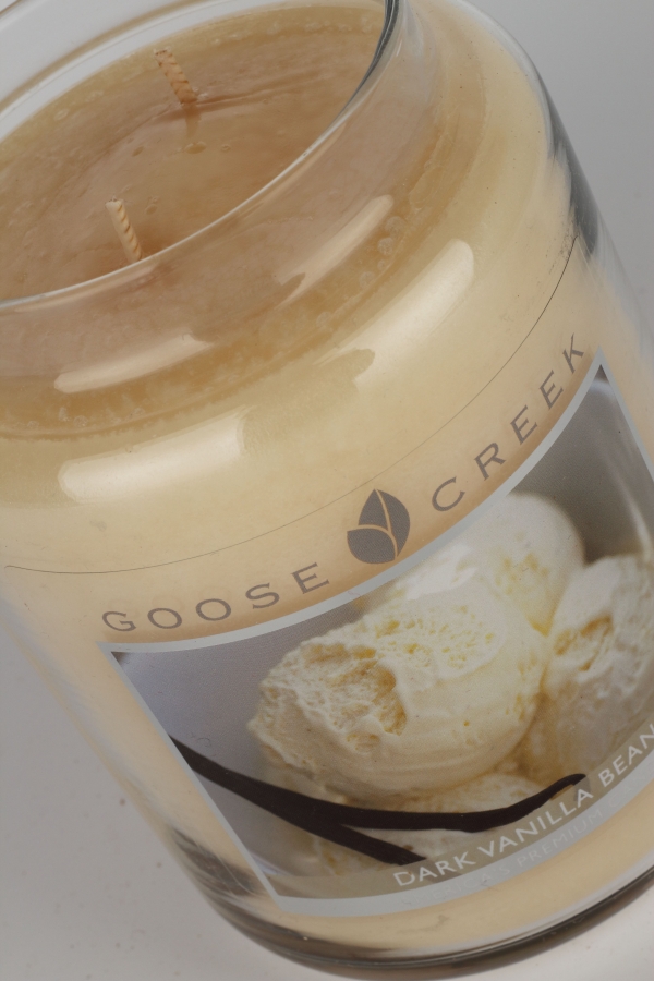 Sviečka v skle vanilková fazuľa Goose Creek 680g