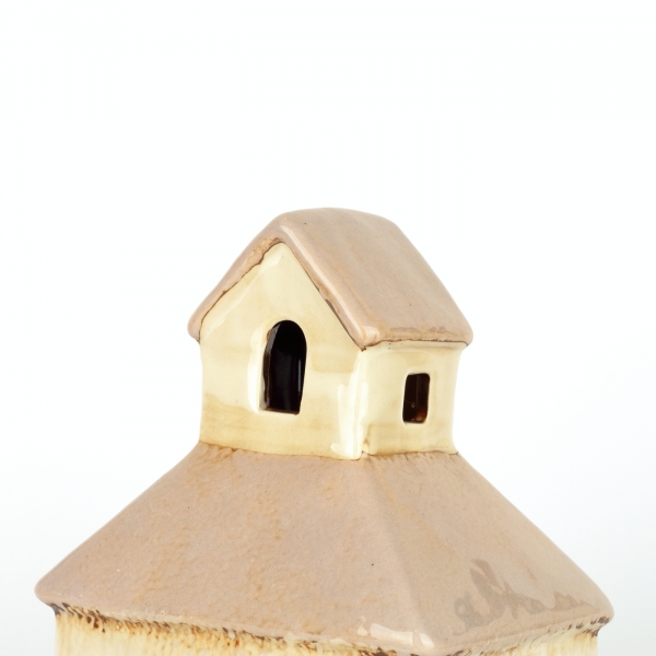 Svietiaci domček kaplnka na návsi 11x16,5x8 cm