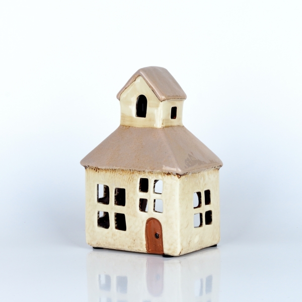 Svietiaci domček kaplnka na návsi 11x16,5x8 cm