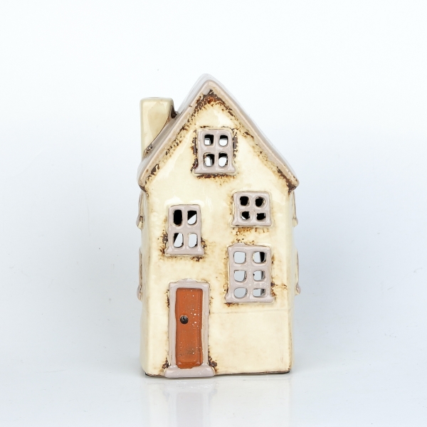 Svietiaci vianočný domček 10x18,5x7,5 cm