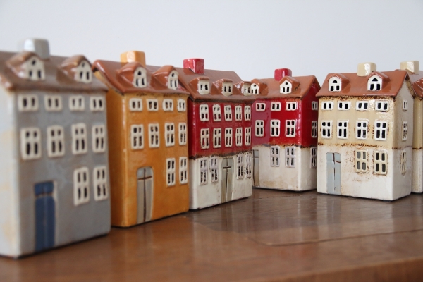 Svietiace vianočné domček 14x19x7,5cm A