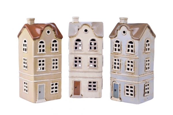 Svietiace vianočné domček 9,5x22,5x8,5cm A